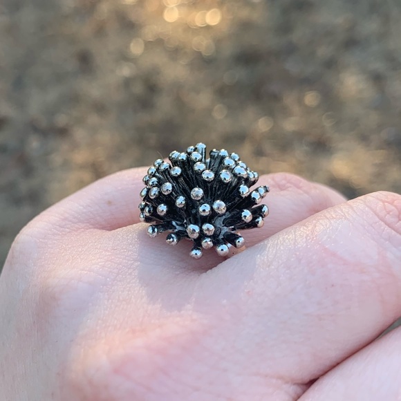 Artisan Silver Spike Ring - Picture 4 of 16